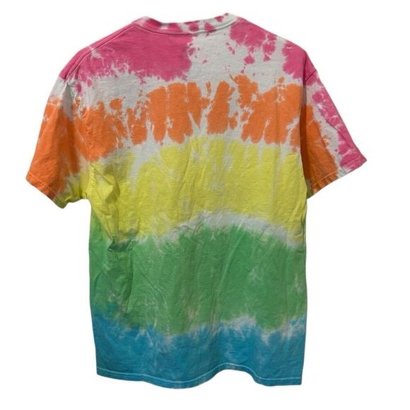 Liquid Blue Woodstock Rainbow Tie Dye T Shirt 3 Days of Peace Music & Love large - Picture 2 of 6